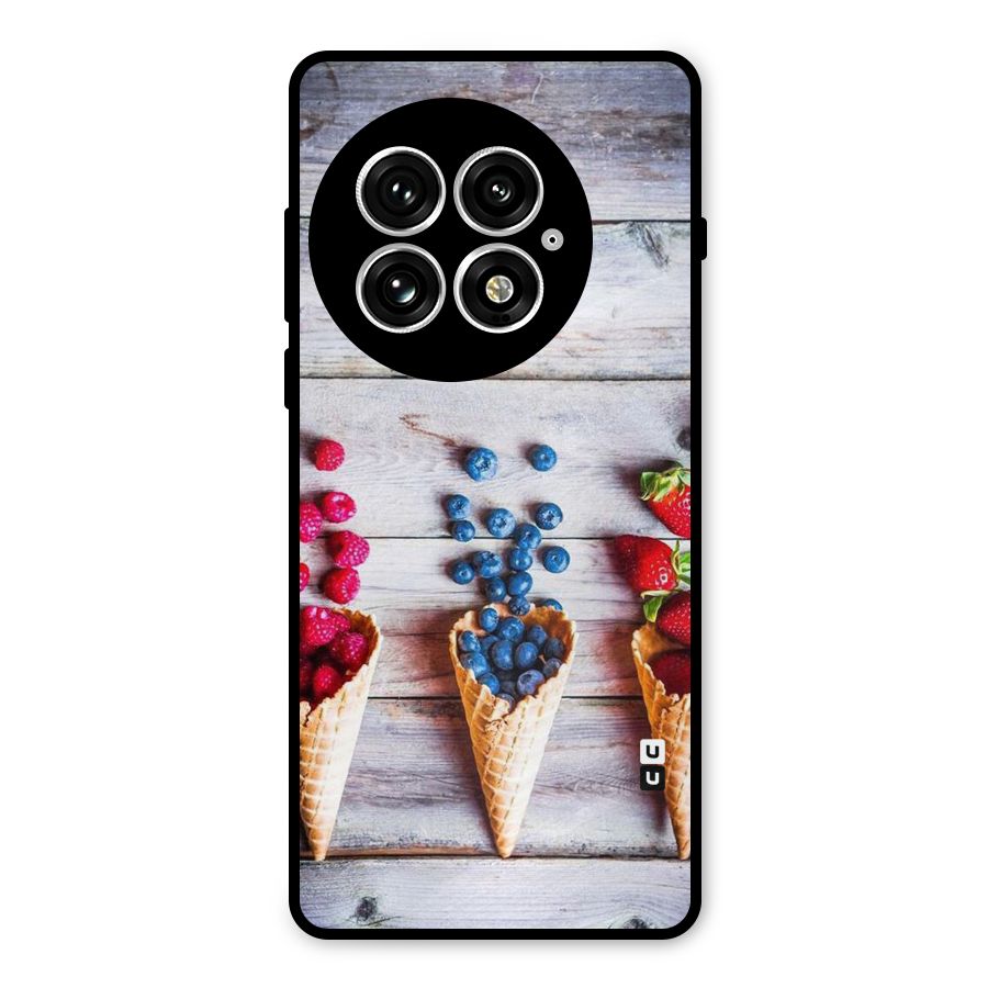 Cone Fruits Design Metal Back Case for OnePlus 13
