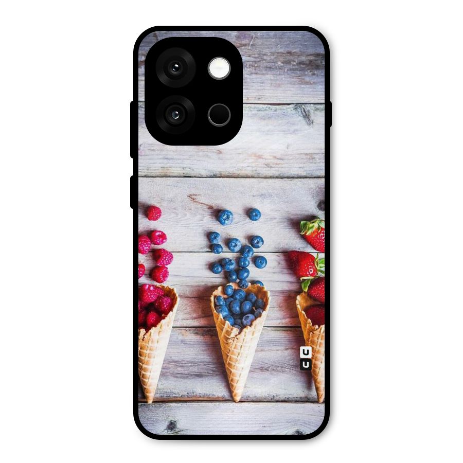 Cone Fruits Design Metal Back Case for OnePlus 13s