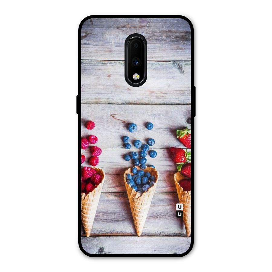 Cone Fruits Design Metal Back Case for OnePlus 7