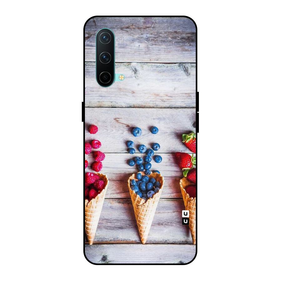 Cone Fruits Design Metal Back Case for OnePlus Nord CE 5G