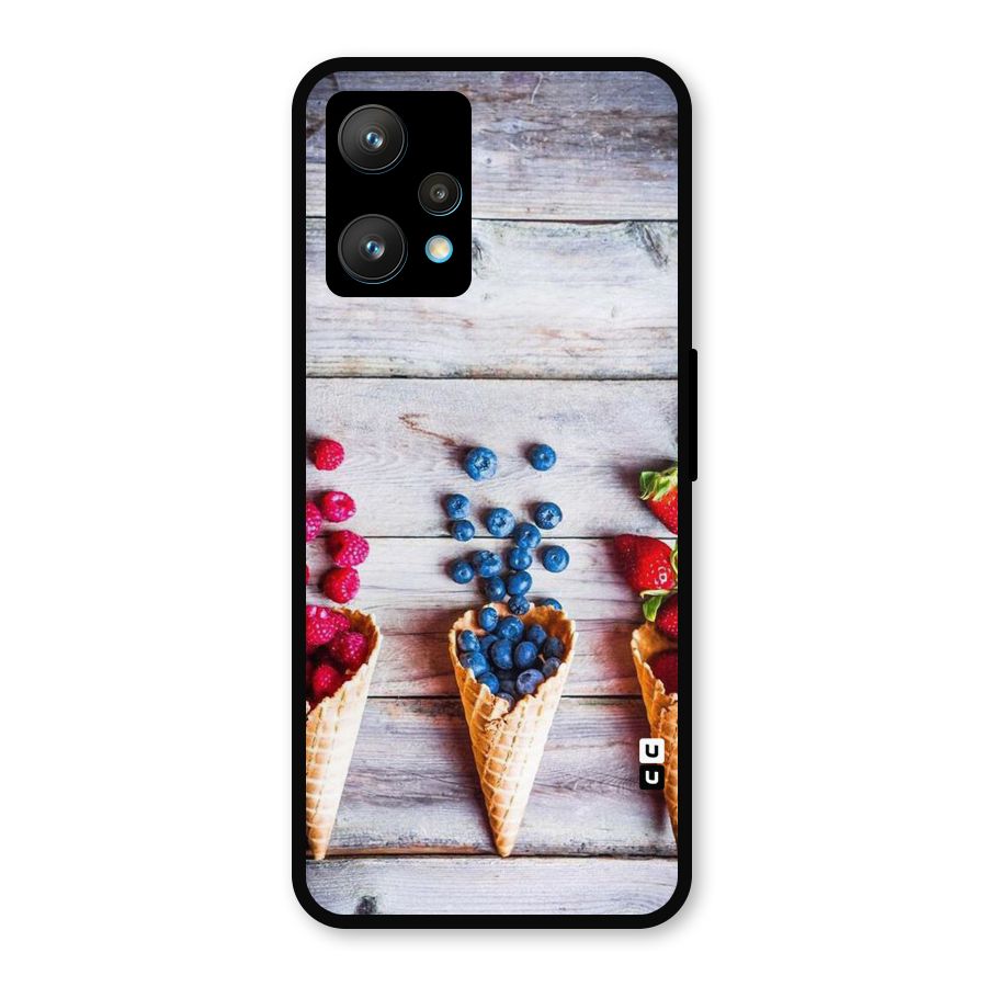 Cone Fruits Design Metal Back Case for Realme 9 Pro Plus 5G