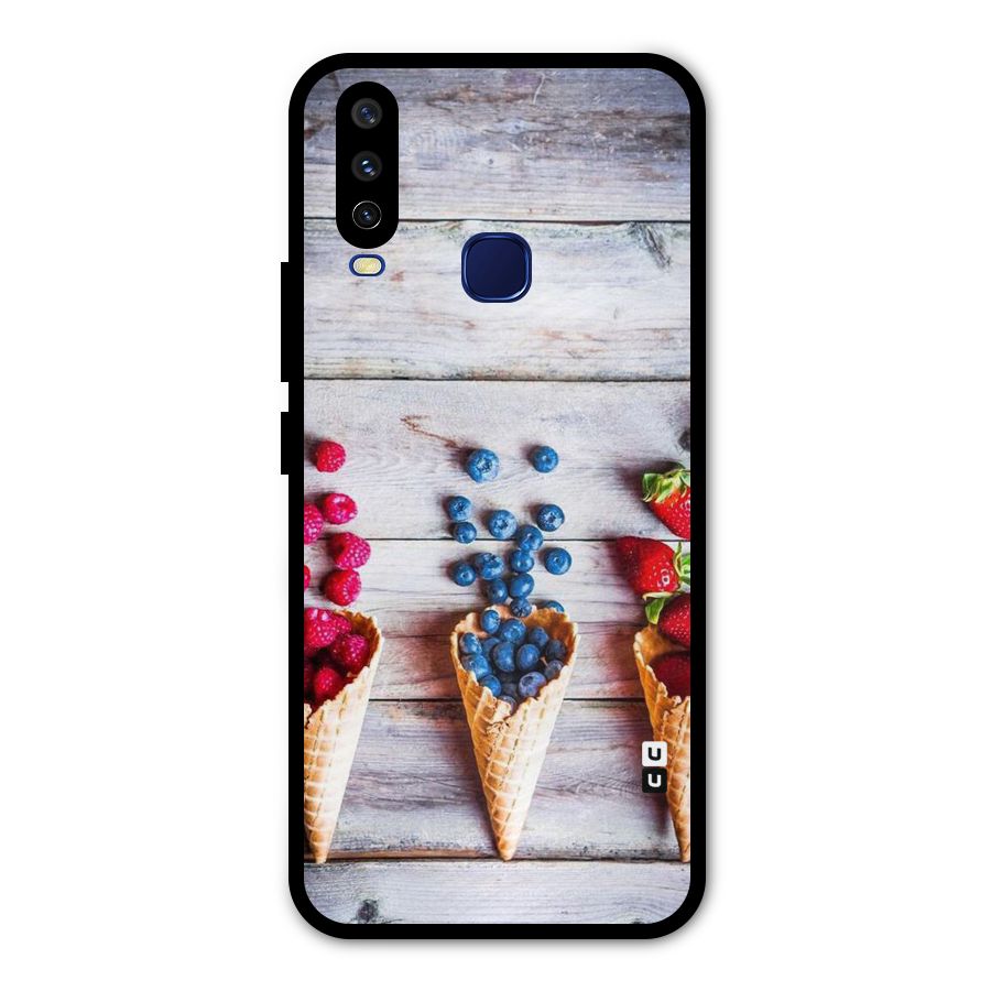 Cone Fruits Design Metal Back Case for Vivo V17