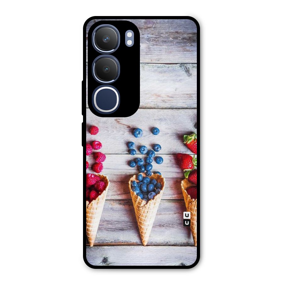 Cone Fruits Design Metal Back Case for Vivo Y29