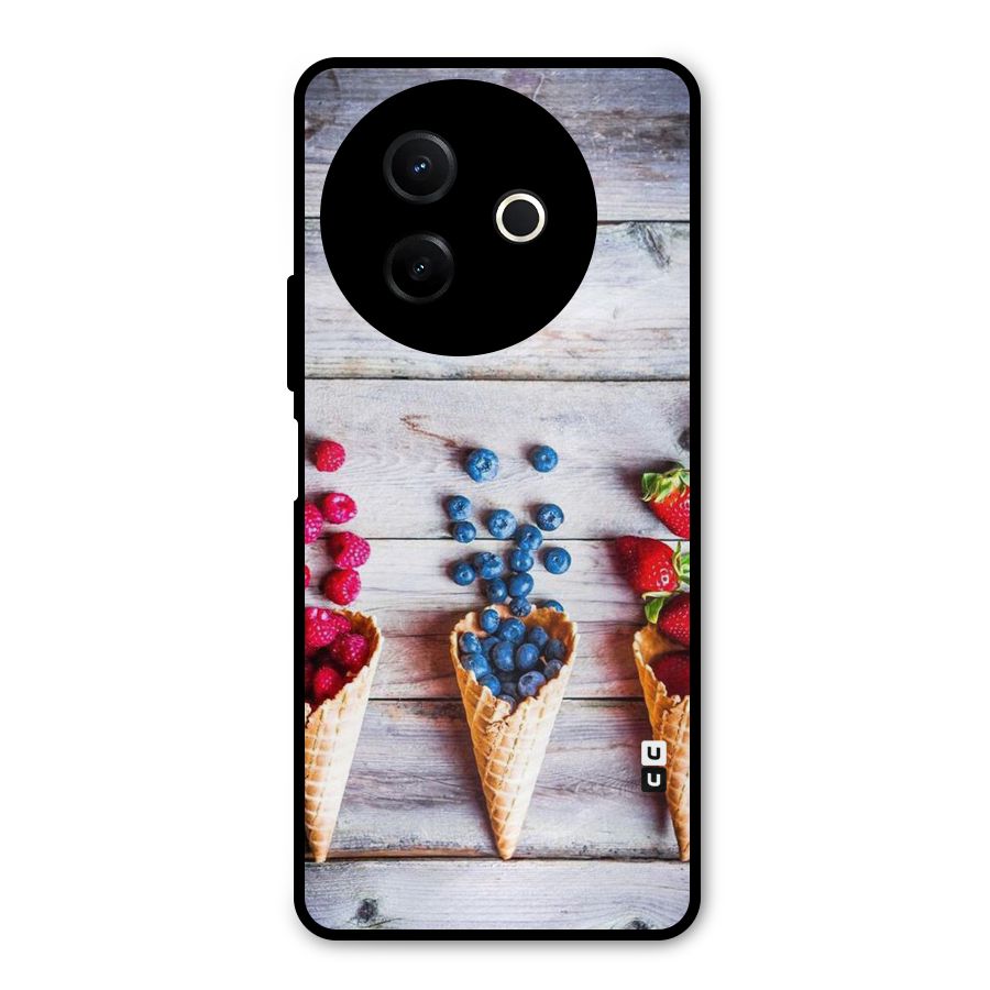 Cone Fruits Design Metal Back Case for Vivo Y39