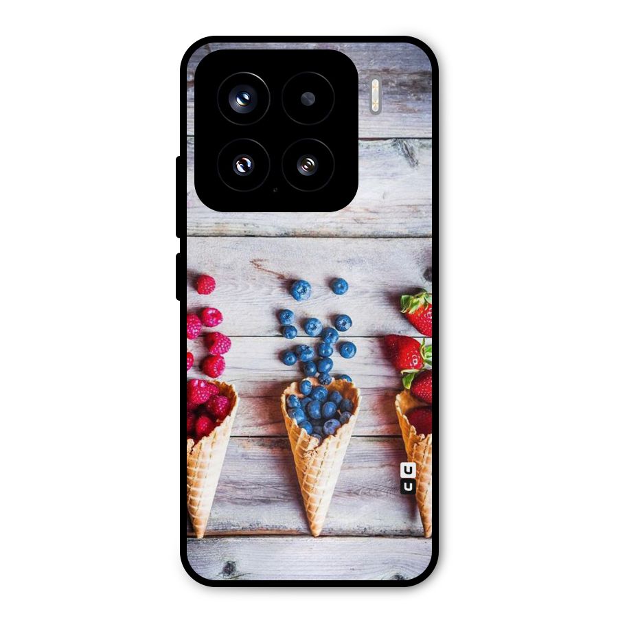 Cone Fruits Design Metal Back Case for Xiaomi 15
