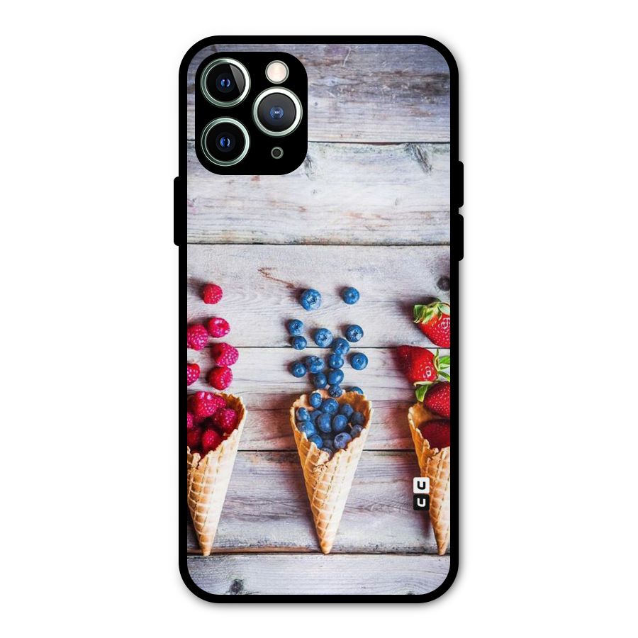 Cone Fruits Design Metal Back Case for iPhone 11 Pro Max