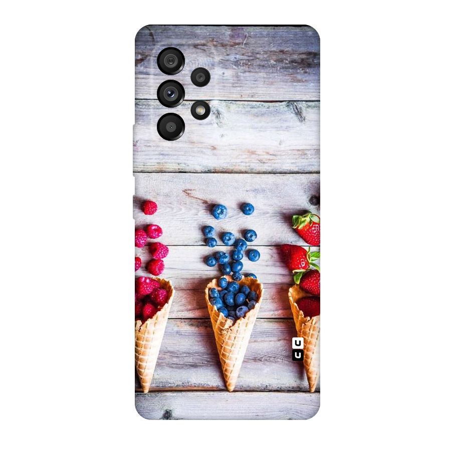 Cone Fruits Design Original Polycarbonate Back Case for Galaxy A53 5G