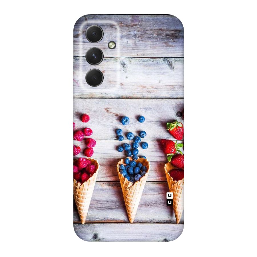 Cone Fruits Design Original Polycarbonate Back Case for Galaxy A54