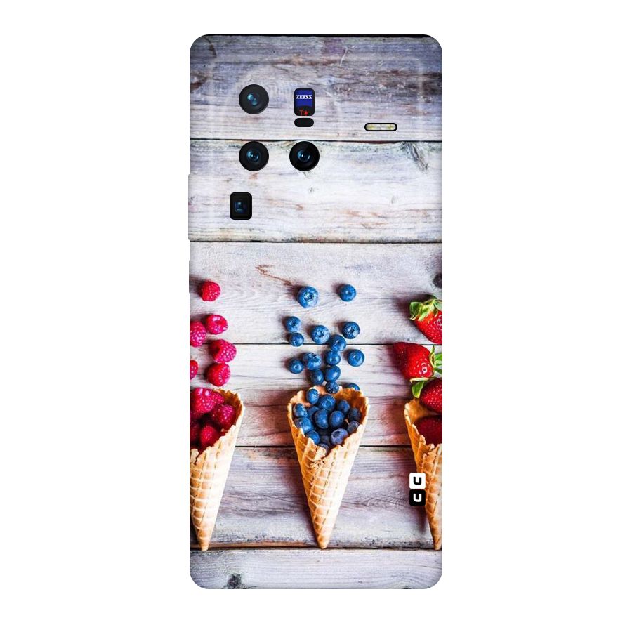 Cone Fruits Design Original Polycarbonate Back Case for Vivo X80