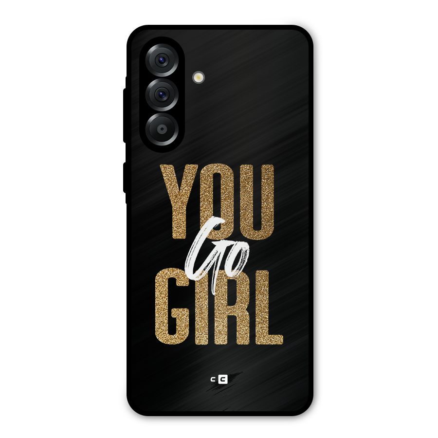 Confident Girl Metal Back Case for Galaxy A36
