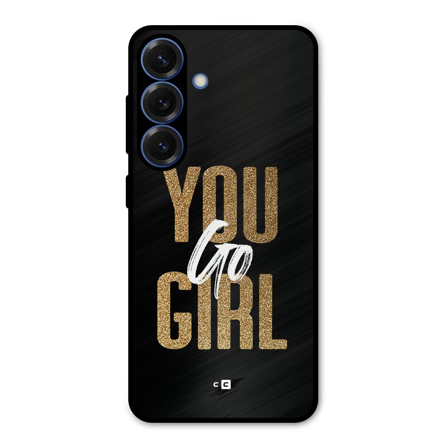 Confident Girl Metal Back Case for Galaxy S25