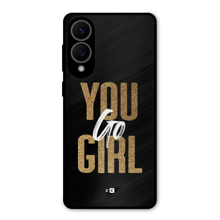 Confident Girl Metal Back Case for Galaxy S25 Edge