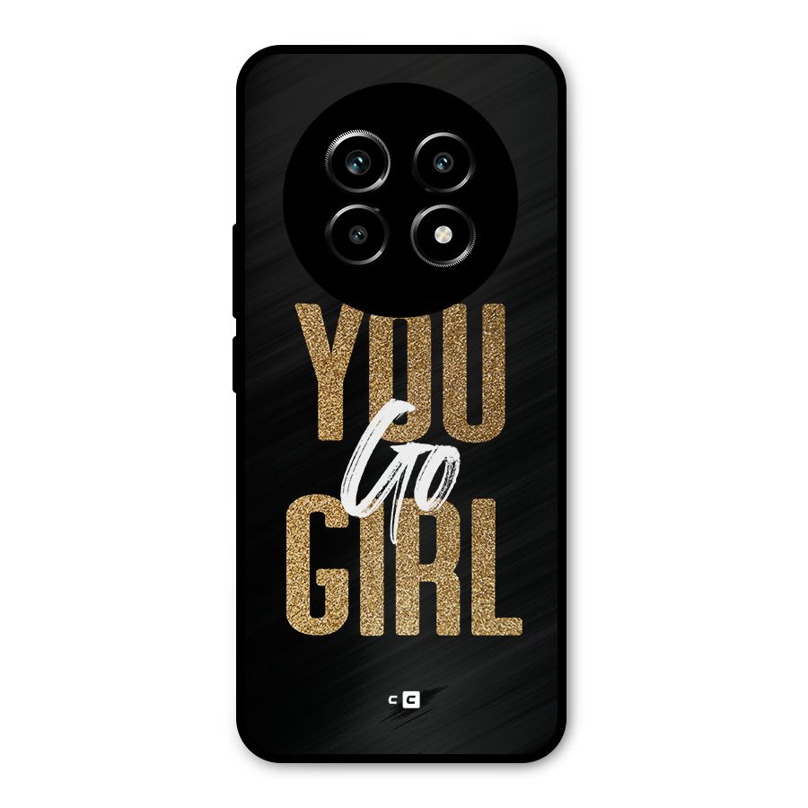 Confident Girl Metal Back Case for Realme 13 Pro