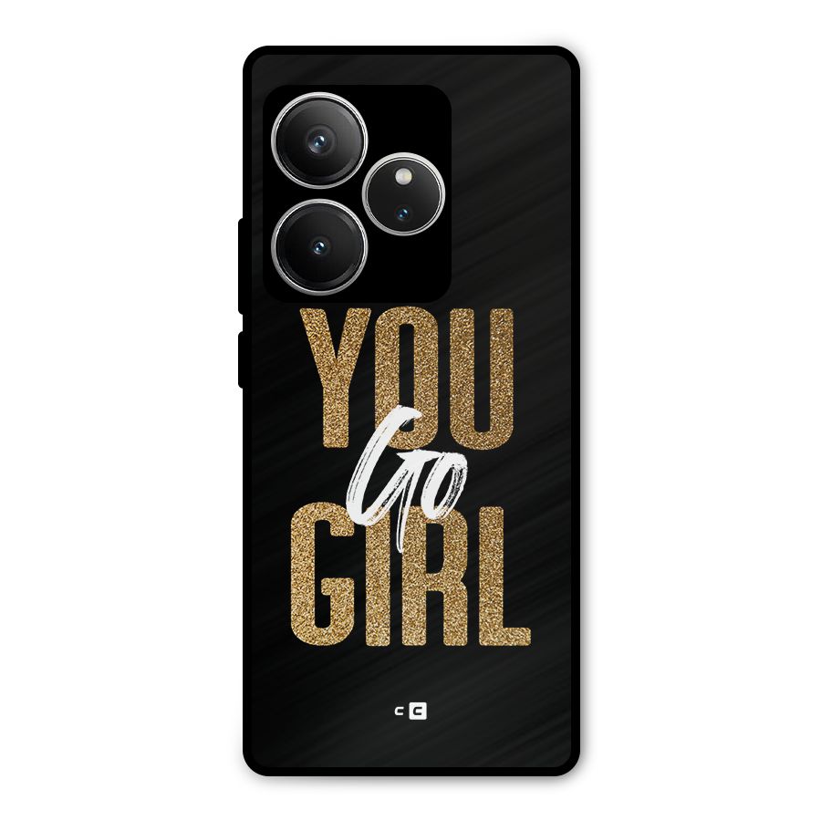 Confident Girl Metal Back Case for Realme GT 6