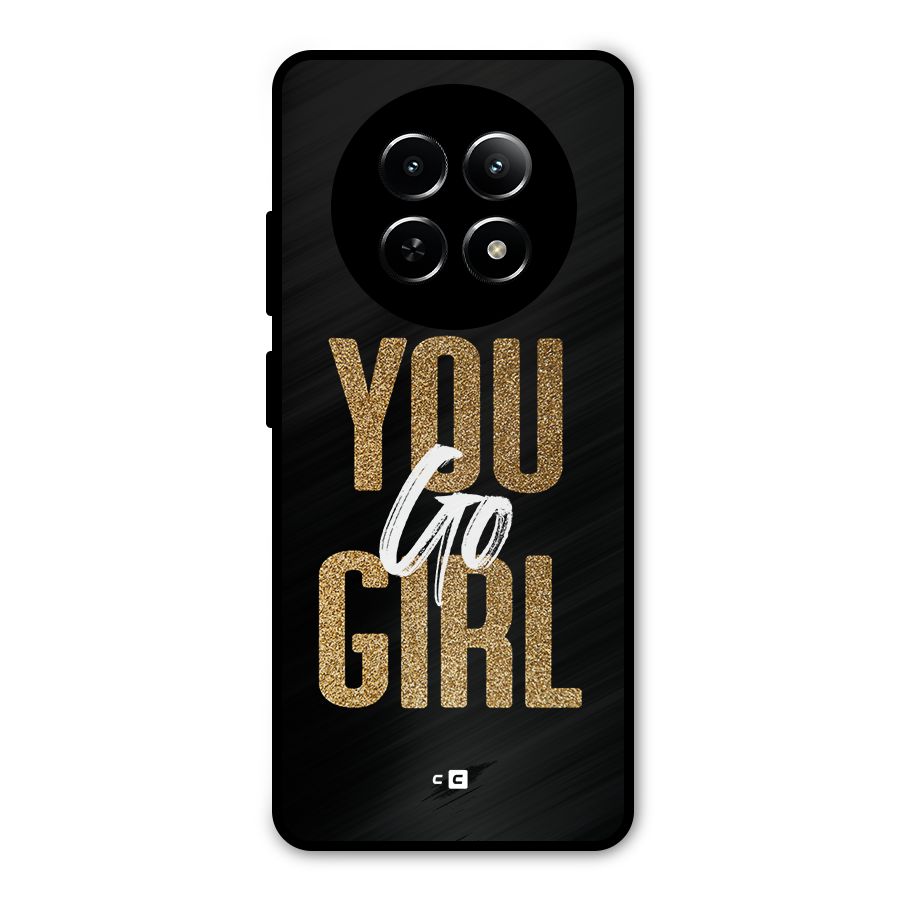 Confident Girl Metal Back Case for Realme Narzo N65