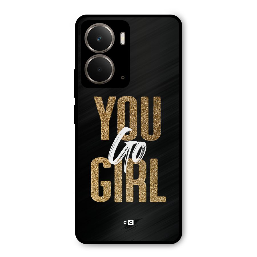 Confident Girl Metal Back Case for Realme P3
