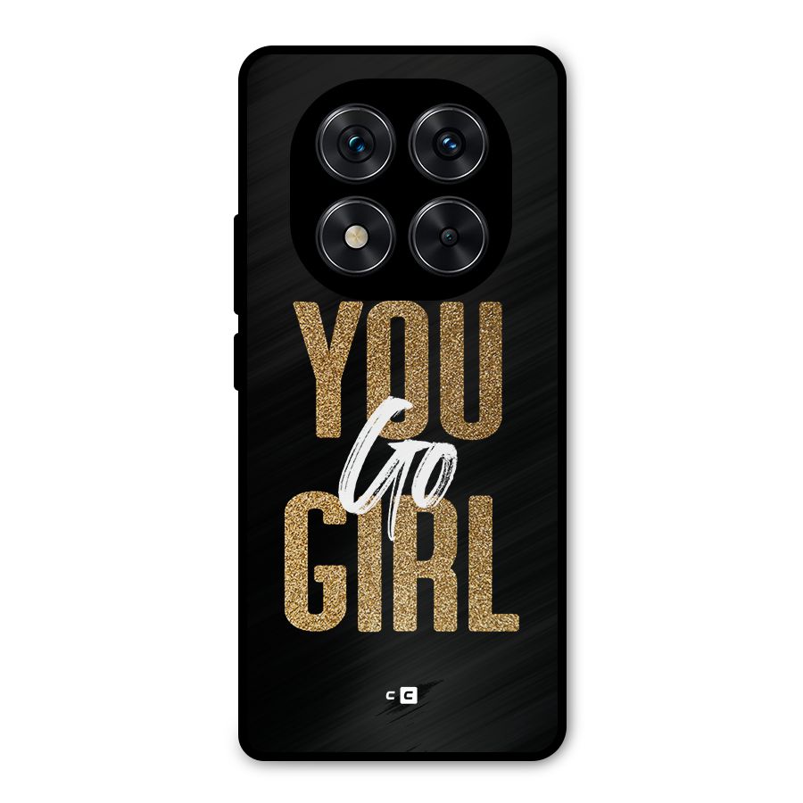 Confident Girl Metal Back Case for Redmi Note 14 Pro 5G