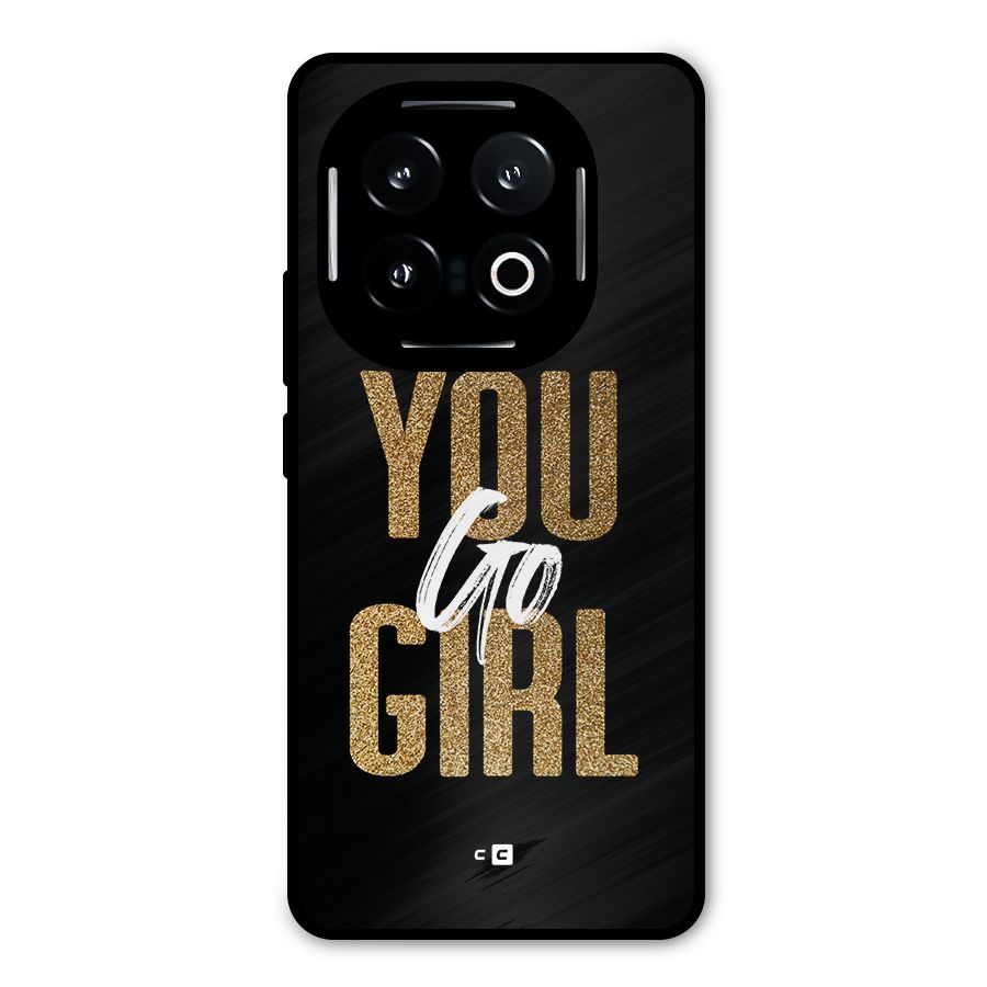 Confident Girl Metal Back Case for iQOO 13