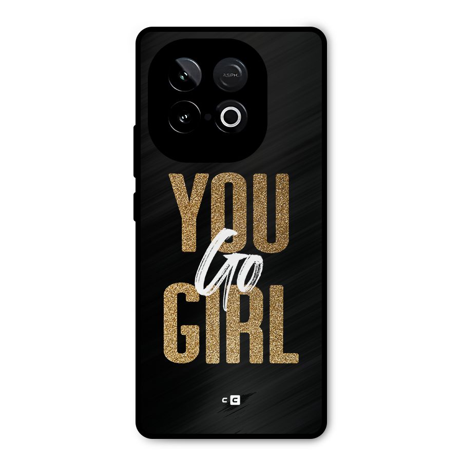 Confident Girl Metal Back Case for iQOO Neo 10