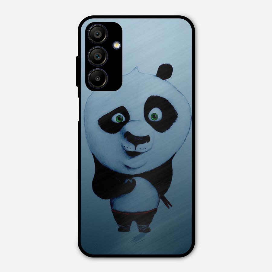 Confused Cute Panda Metal Back Case for Galaxy A15 5G