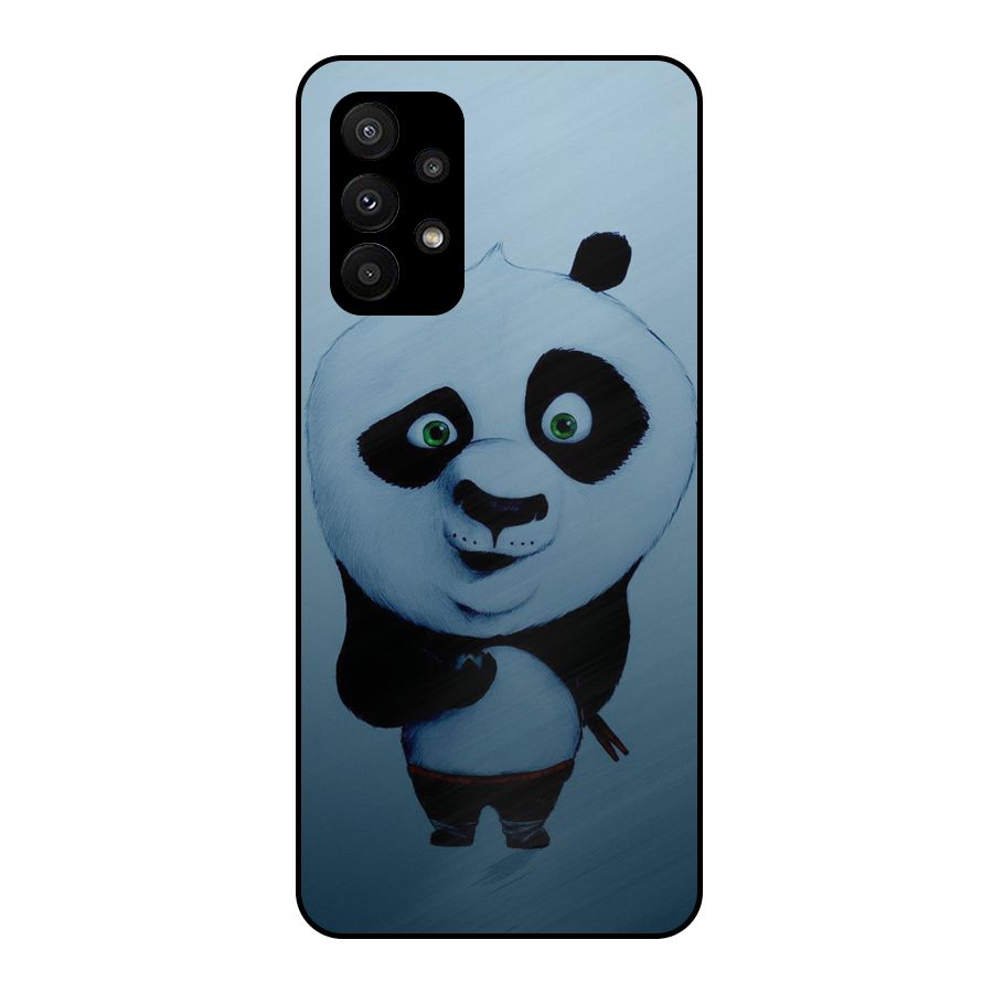 Confused Cute Panda Metal Back Case for Galaxy A23