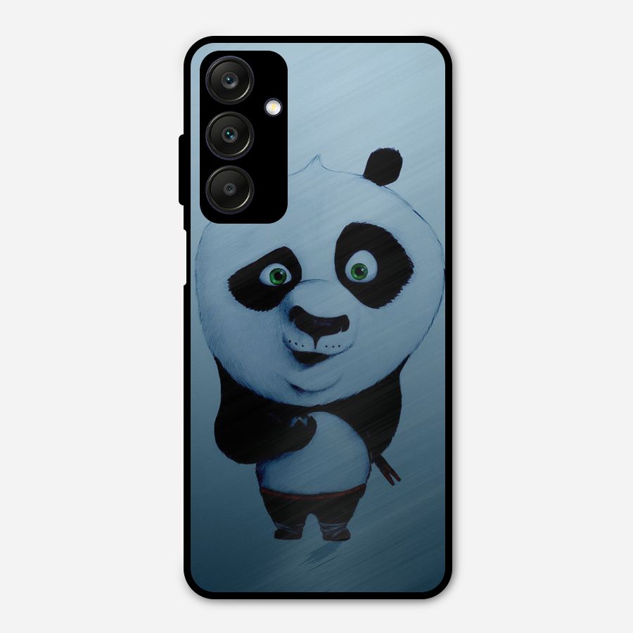 Confused Cute Panda Metal Back Case for Galaxy A25 5G