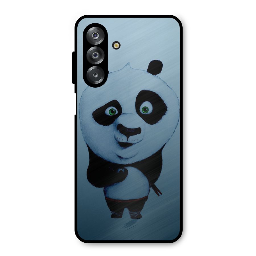 Confused Cute Panda Metal Back Case for Galaxy A26