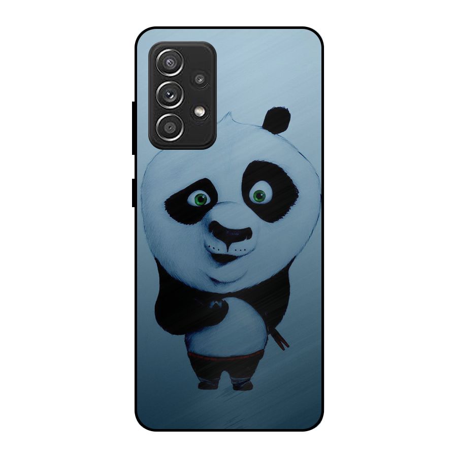 Confused Cute Panda Metal Back Case for Galaxy A52s 5G