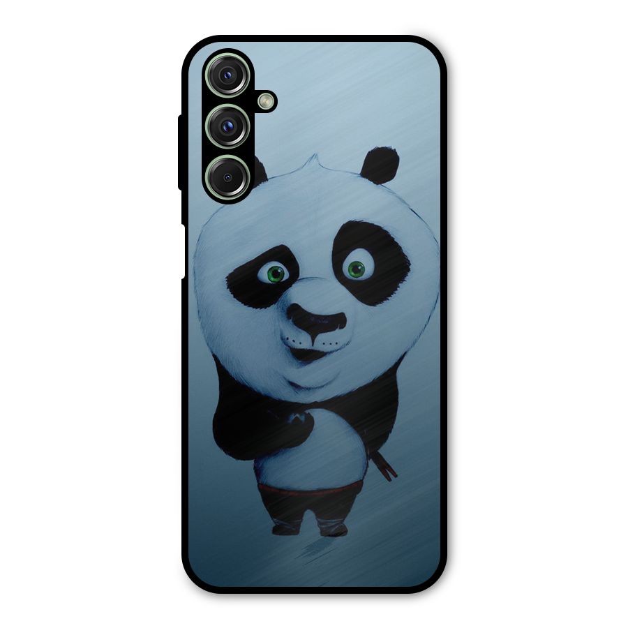 Confused Cute Panda Metal Back Case for Galaxy M34