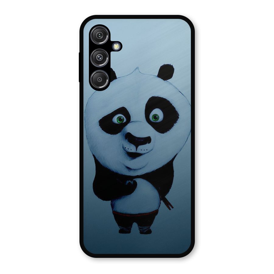 Confused Cute Panda Metal Back Case for Galaxy M34 5G
