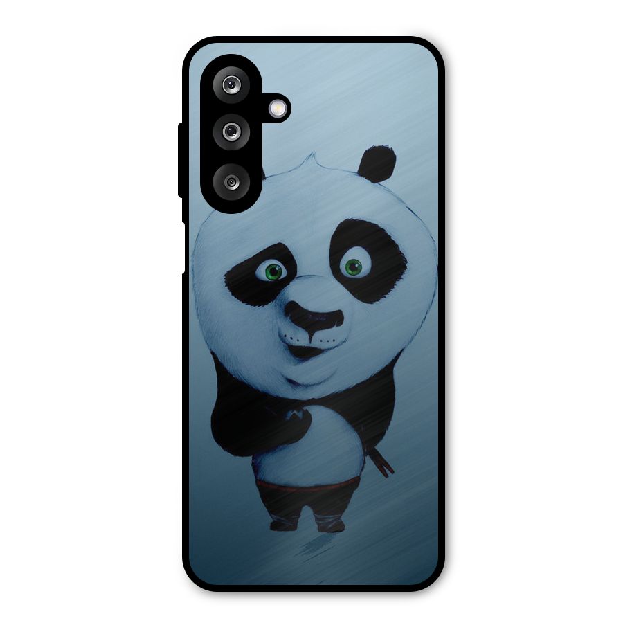 Confused Cute Panda Metal Back Case for Galaxy M36