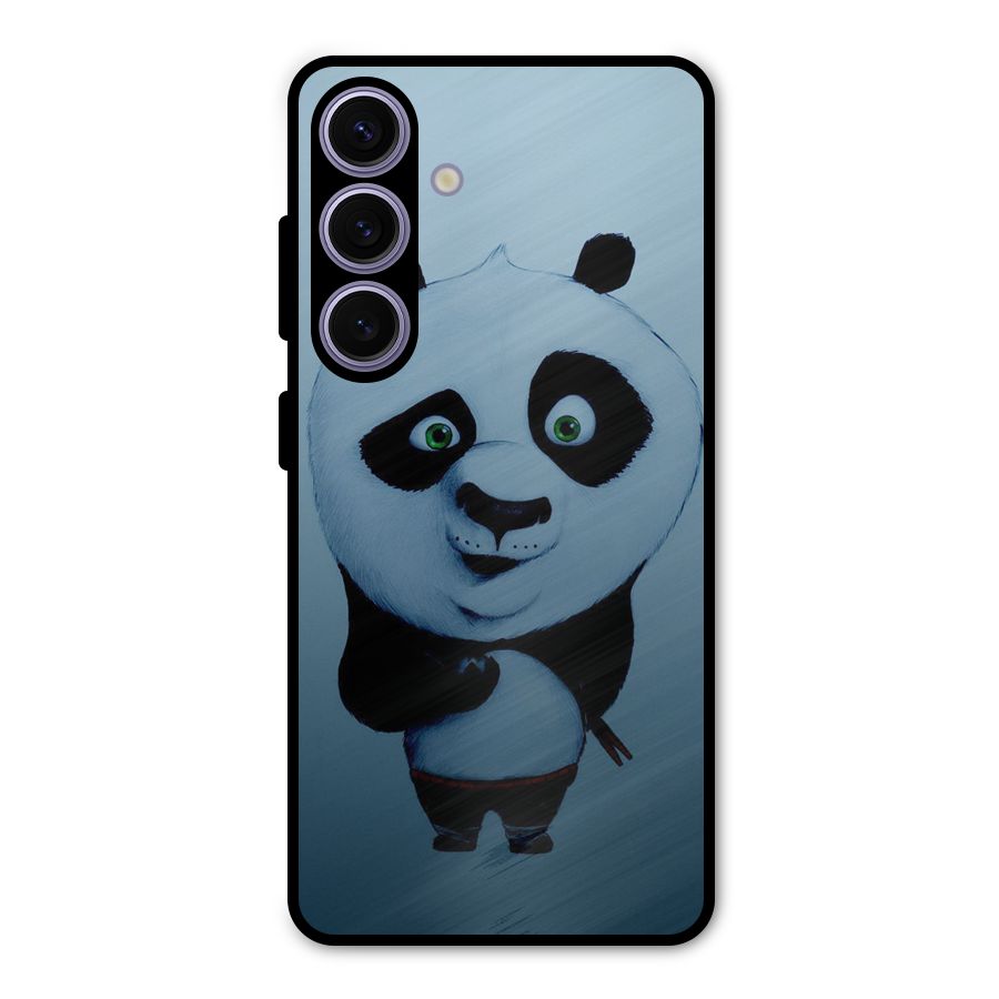 Confused Cute Panda Metal Back Case for Galaxy S24