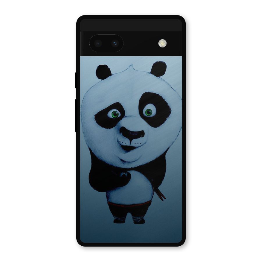 Confused Cute Panda Metal Back Case for Google Pixel 6a