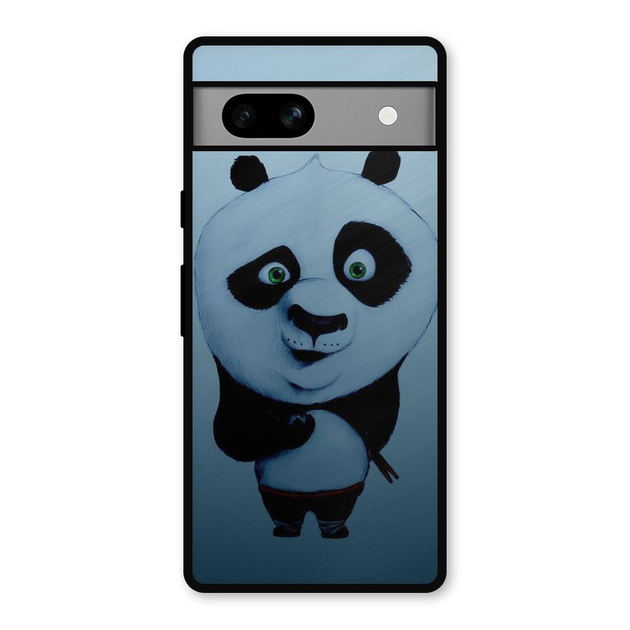 Confused Cute Panda Metal Back Case for Google Pixel 7a