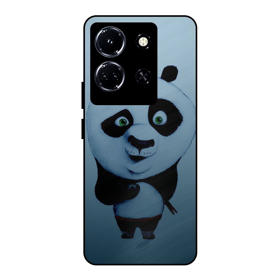 Confused Cute Panda Metal Back Case for Infinix Note 30 5G