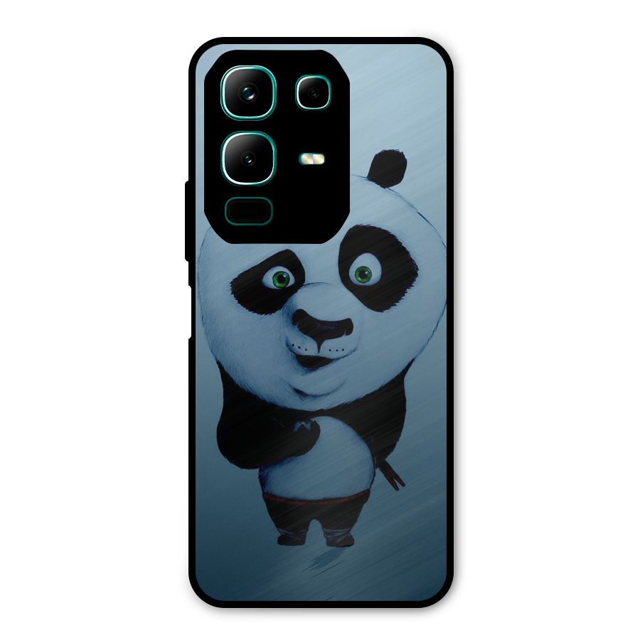 Confused Cute Panda Metal Back Case for Infinix Note 50x