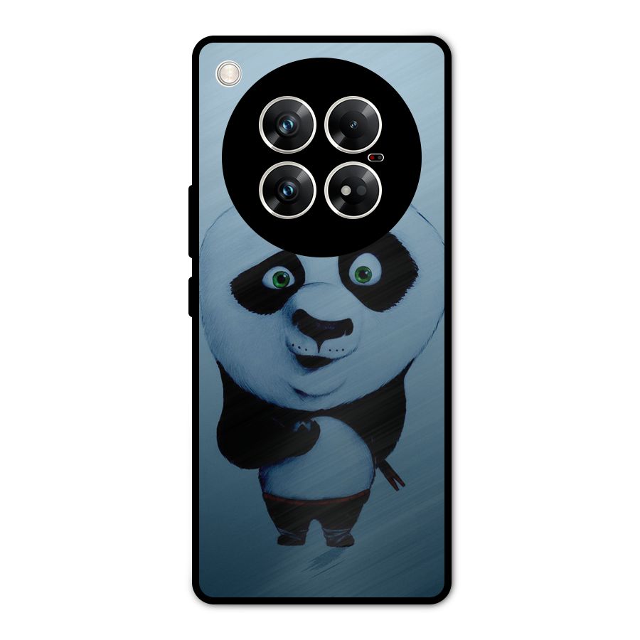 Confused Cute Panda Metal Back Case for Infinix Zero 40 5G