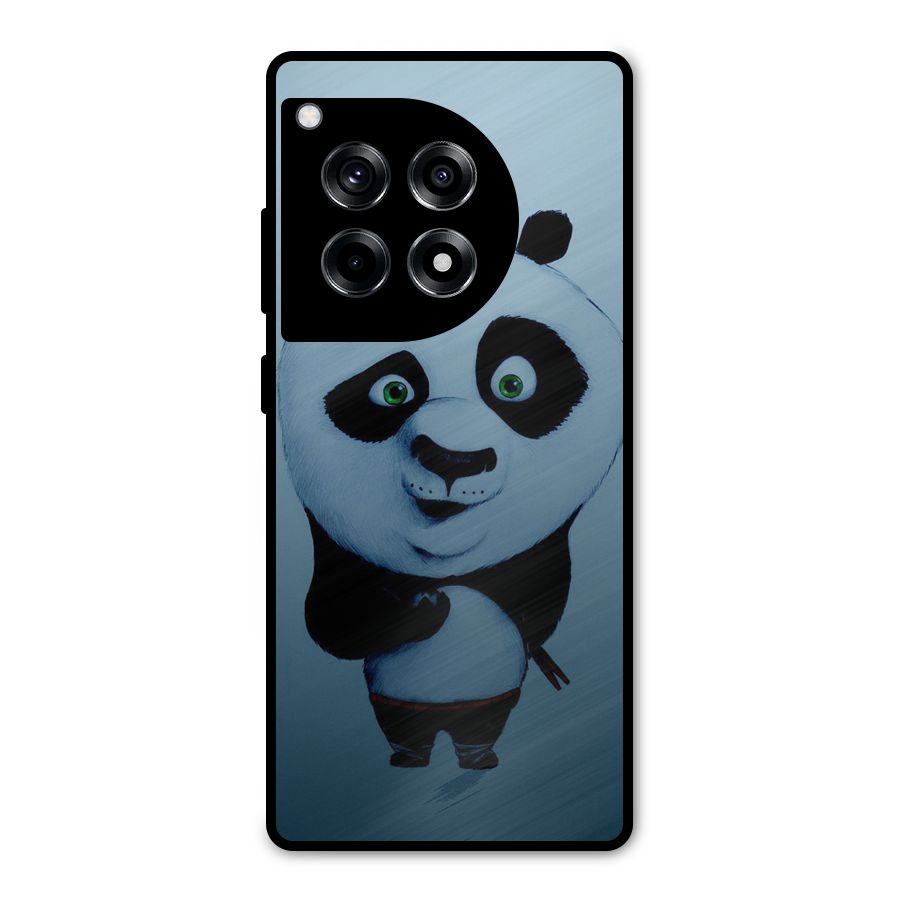 Confused Cute Panda Metal Back Case for OnePlus 12R