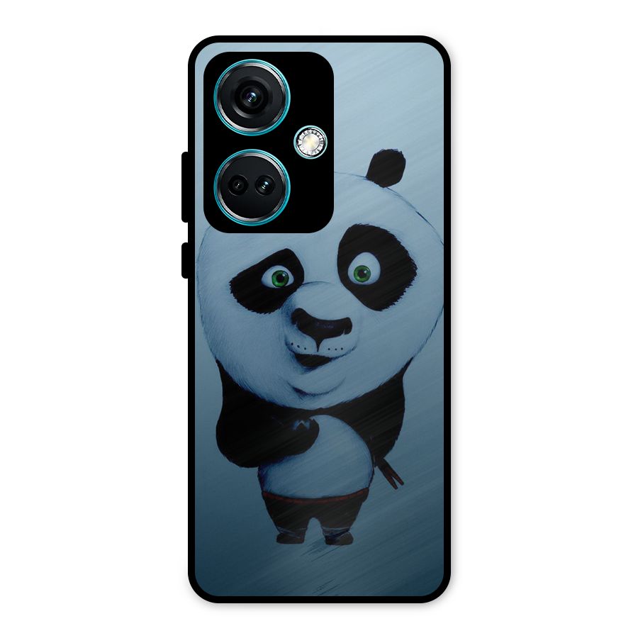 Confused Cute Panda Metal Back Case for OnePlus Nord CE 3 5G