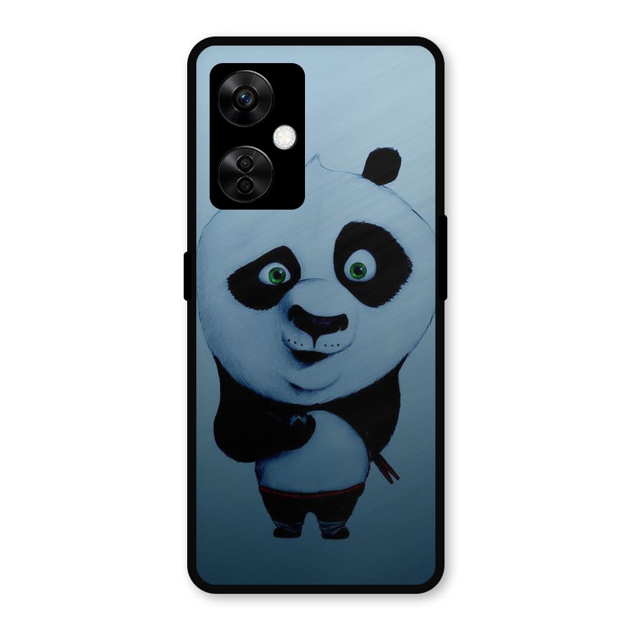 Confused Cute Panda Metal Back Case for OnePlus Nord CE 3 Lite