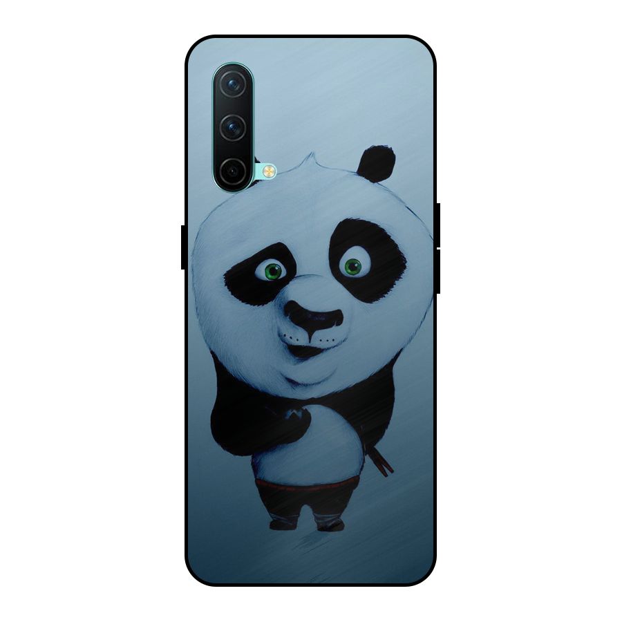 Confused Cute Panda Metal Back Case for OnePlus Nord CE 5G