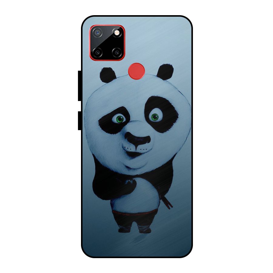 Confused Cute Panda Metal Back Case for Realme C12