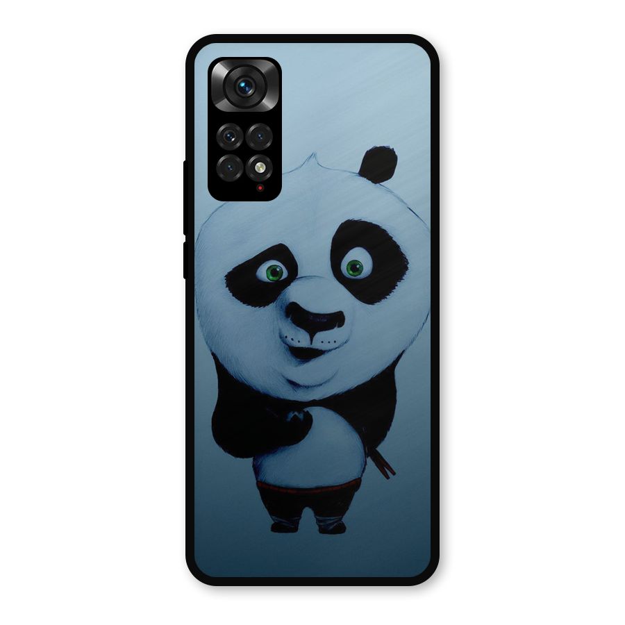 Confused Cute Panda Metal Back Case for Redmi Note 11