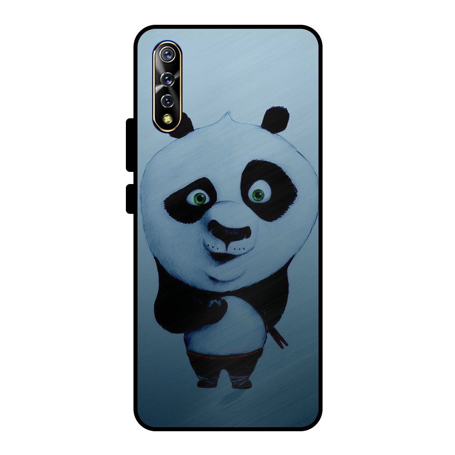Confused Cute Panda Metal Back Case for Vivo S1