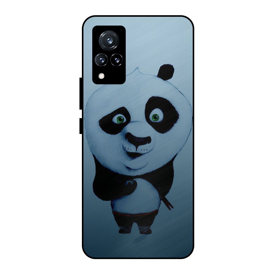 Confused Cute Panda Metal Back Case for Vivo V21 5G