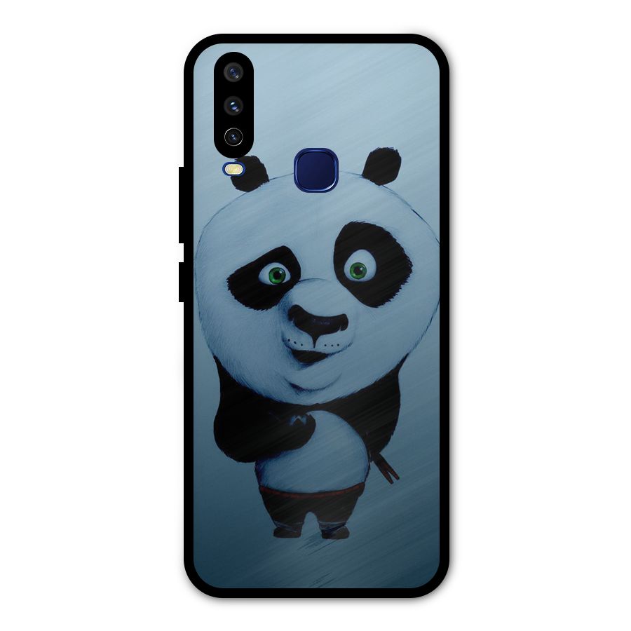 Confused Cute Panda Metal Back Case for Vivo Y12