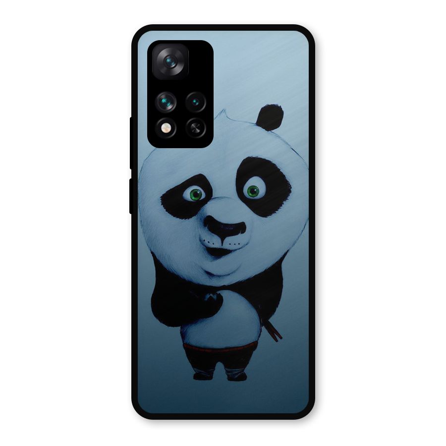 Confused Cute Panda Metal Back Case for Xiaomi 11i Hypercharge 5G