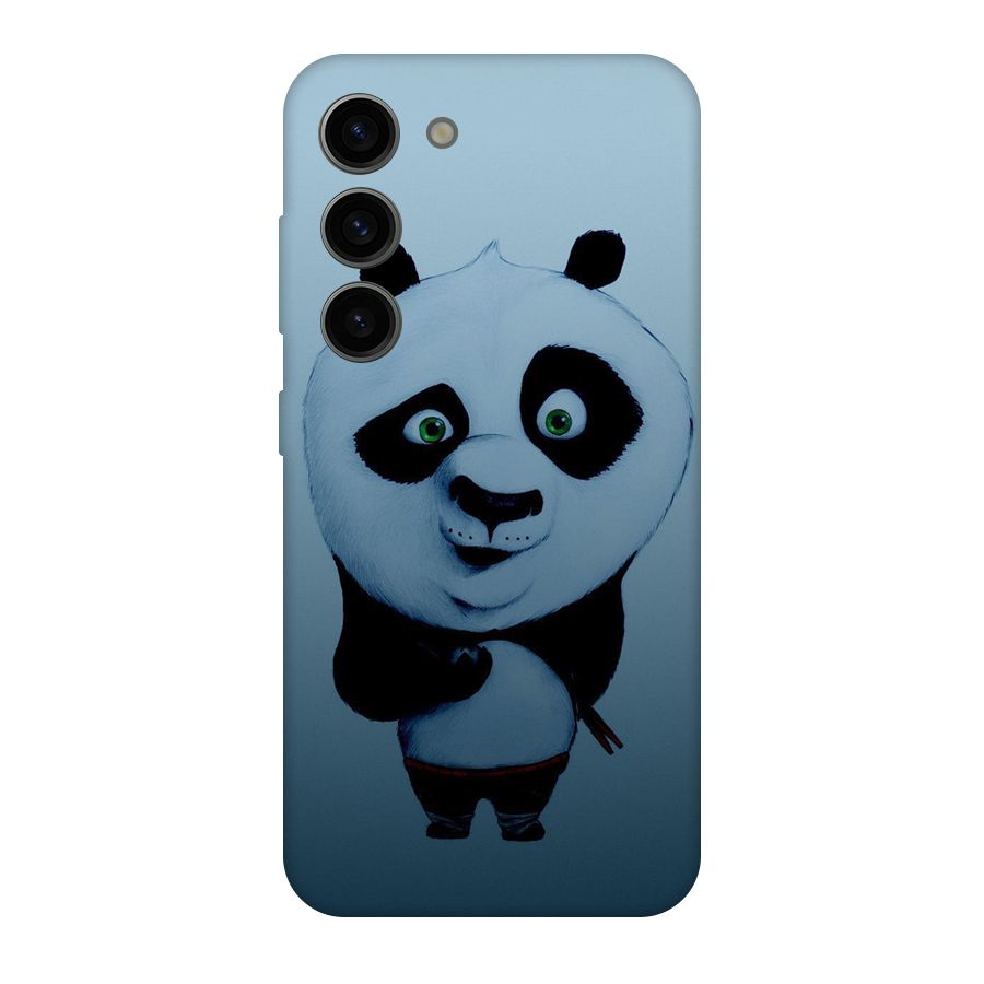 Confused Cute Panda Original Polycarbonate Back Case for Galaxy S23