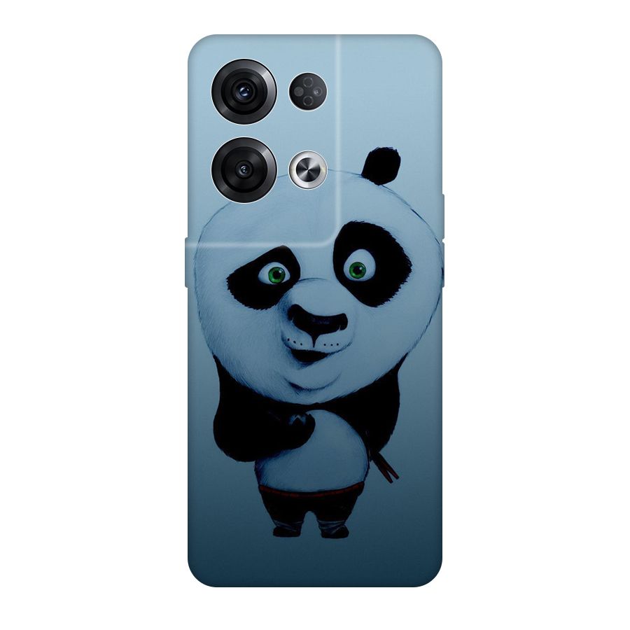 Confused Cute Panda Original Polycarbonate Back Case for Oppo Reno8 Pro 5G