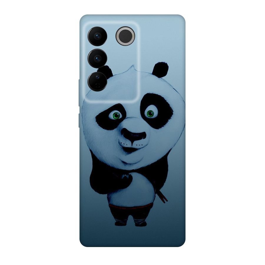 Confused Cute Panda Original Polycarbonate Back Case for Vivo V27